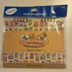 未使用　東京ディズニーリゾート 卓上カレンダー 2026 シール付き