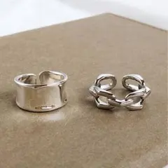 シルバー925 メキシカン インディアン ヴィンテージリング アンティーク2点