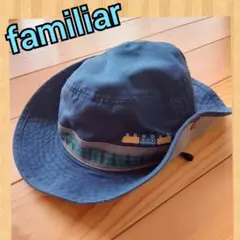 ファミリア　定番チェック柄♪テンガロンハット①チューリップハット４９～５１ｃｍ