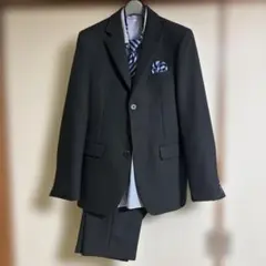 ジュニア用　入学式卒業式　ブラックスーツ4点セット
