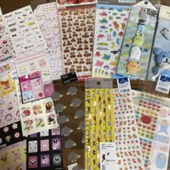 レトロ　シールセット 立体シール　平成レトロ　当時物　未使用品