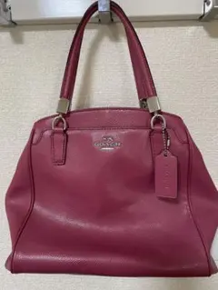 コーチ　ハンドバッグ　ピンク(ショルダー紐あり)