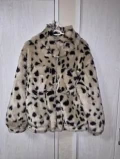 【極美品】Searoomlynn ECOファーショートzipupコートレオパード