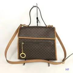 CELINE セリーヌ マカダム柄 トリオンフ チャーム ハンドバッグ レザーのサムネイル