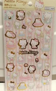 ハローキティ 箔押しシール サンリオ ステッカーズ
