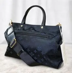 【新品未使用】russet ラシット 2WAY ショルダーバッグ ネイビー 総柄