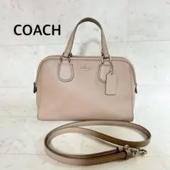 【極美品】COACH ハンドバッグ 2way ベージュ レザー
