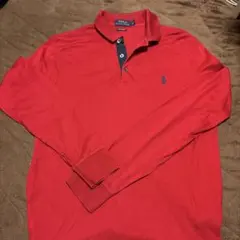 Polo Ralph Lauren レッド ポロシャツ カスタムスリムフィット