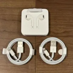 Apple純正 EarPodsとLightningケーブル2本セット