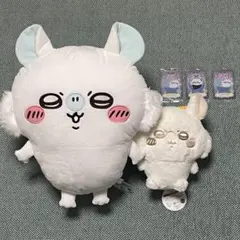 ちいかわ　ぬいぐるみ　モモンガ　2体セット　カード３枚おまけ付き