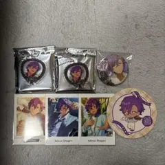 あんスタ　乙狩アドニス　スケルトンうちわ　激推し缶バッジ　コースター　ぱしゃっつ