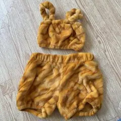 オレンジ色 フリース 動物コスチューム