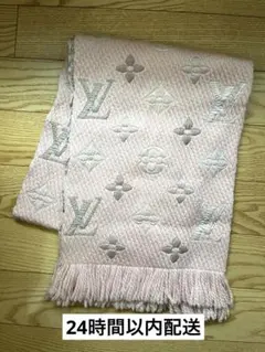 ルイヴィトン M70466　エシャルプ　ロゴマニア マフラー ピンク ウール