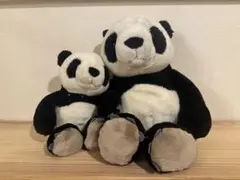 パンダ ぬいぐるみ 親子 2点セット
