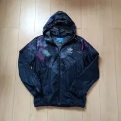 レア　adidas フード付きナイロンジャケット S
