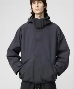 ユニクロU ダークグレーS ブロックテックユーティリティパーカー