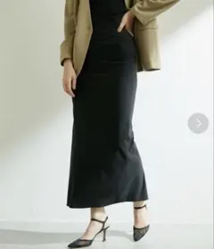 GALLARDAGALANTE ストレッチマキシタイトスカート ブラック 1