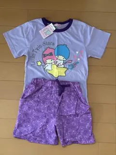 Little Twin Stars パジャマ 上下セット 150cm 新品未使用のサムネイル