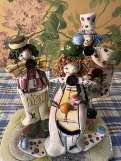 ヴィンテージ品[陶器製水差し]イタリア製　ピエロ型　ティーポット　アンティーク品 ヴィンテージ品[陶器製水差し]イタリア製 ピエロ型 ティーポット