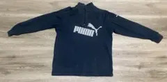 PUMA プーマ　スウェット　ハーフジップ　トレーナー　黒　160
