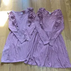 GapKidsギャップキッズ　胸元フリルラメワンピース　2枚セット　美品