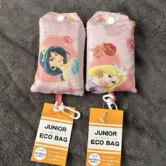 ディズニープリンセス　ジュニアエコバック　2個
