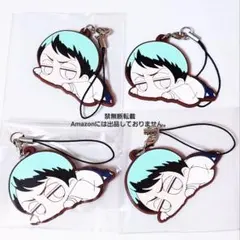 愈史郎 4個セット 鬼滅の刃 ラバーストラップコレクション だる～ん