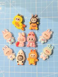 Iabubuラブブハロウィン　デコパーツ10個セット⑤