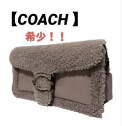 【coach】希少‼️ピロー　タビー　ショルダーバッグ　本革　ボア