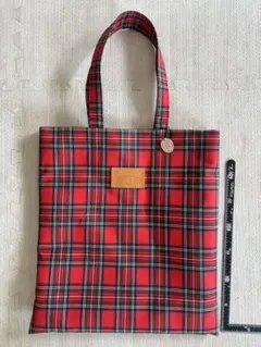 値下げしました‼️チェック柄トートバッグ