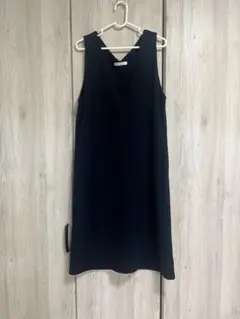 ジャンパースカート　ワンピース フリーサイズ　入園式　ママ　ネイビー