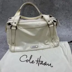 Cole Haan ホワイトレザー ハンドバッグ コールハーン