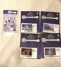 一番くじ　ディズニー100 クリアケース&カードセット 切手風ステッカーセット