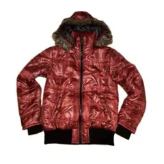 Y2k お兄系 ファー ダウンジャケット 3WAY チェック