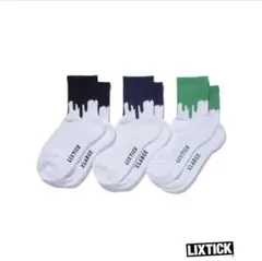 XLARGE×LIXTICK DRIP SOCKS 3PACK