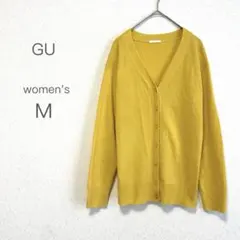 【GU】カーディガン Vネック レディース 長袖 羽織り シンプル 無地 M