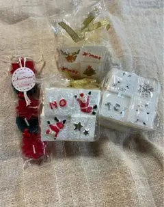 最終価格　 クリスマスキャンドル　4点まとめ売り　一部ラベルに汚れ有り