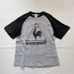 le coq sportif ラグランTシャツ グレー×ブラック 160cmのサムネイル
