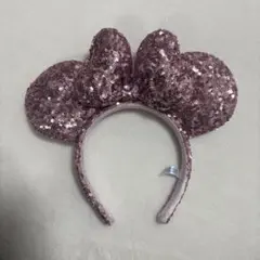 ミニーのカチューシャ ピンク（スパンコール）