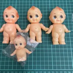 昭和レトロ】FK キューピー人形 3体セット ソフビ 当時物 ヴィンテージ