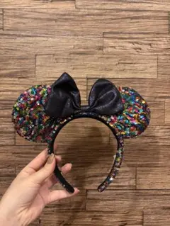 ミニーマウス スパンコールカチューシャ