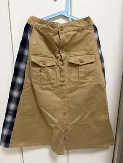 Kastane チェック柄 ロングスカート