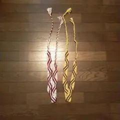 編み込みデザイン ベルト 2本セット