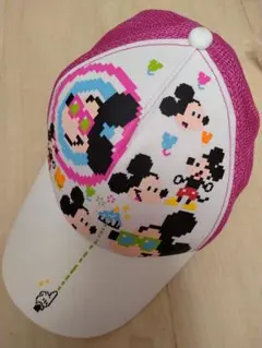 57cm ディズニーランド ミッキー キャップ 帽子 ピンク 白のサムネイル