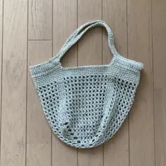 メッシュトートバッグ ライトグリーン