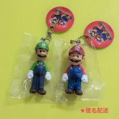 スーパーマリオ マスコットフィギュア マリオ＆ルイージ 2点セット