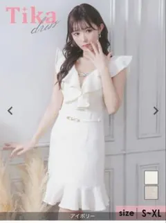 tika キャバドレス　マーメイド　シースルー　XL