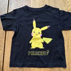 ジーユー　ピカチュウ　ポケモン　黒　Tシャツ　110センチ