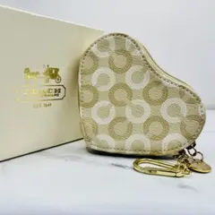 る*中様 COACH コーチ ハートチャーム ストラップ - メルカリ