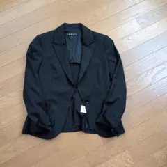 INDIVI ブラック テーラードジャケット 38